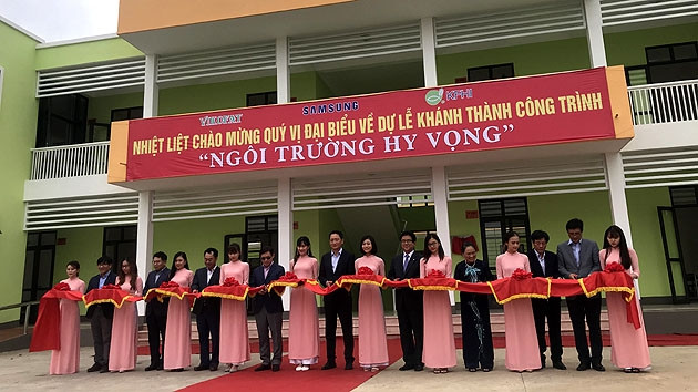 Khánh thành trường cho trẻ em nghèo Thái Nguyên