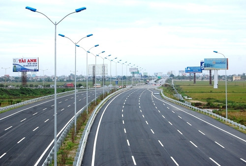 Một đoạn đường cao tốc Cầu Giẽ - Ninh Bình.