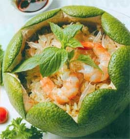 Tự trộn gỏi bưởi