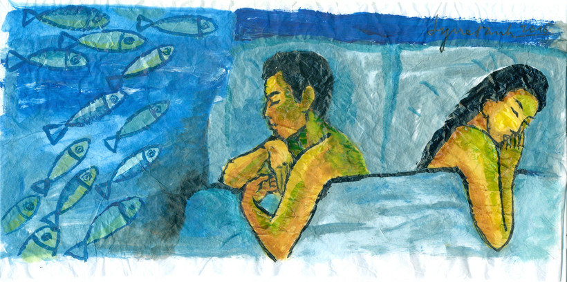 Trên tầng áp mái 