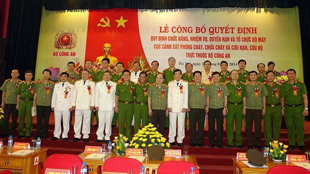 Ra mắt Cục Cảnh sát PCCC trực thuộc Bộ Công an