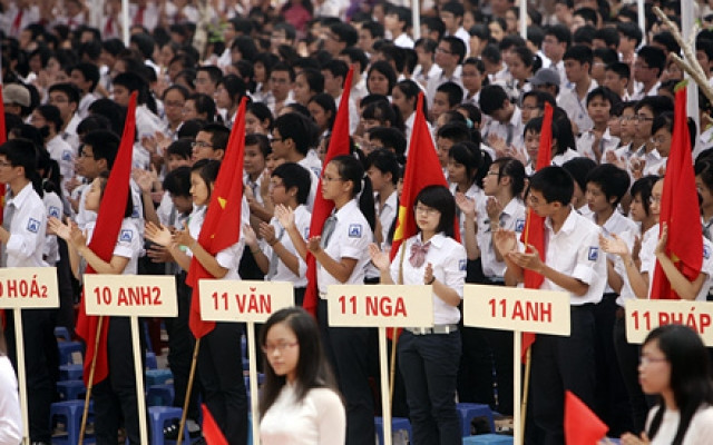 Học sinh Trường THPT chuyên Hà Nội - Amsterdam. (Ảnh:hn-ams.edu.vn). 