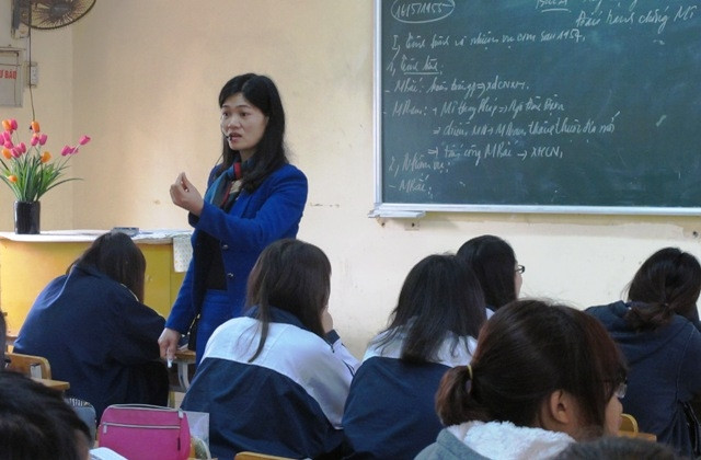 Giờ học Lịch sử tại Trường THPT Việt Đức (Hà Nội) (Ảnh minh họa: Lê Hà)