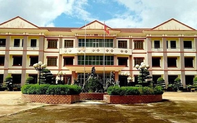 Trụ sở UBND huyện Tuy Đức, nơi ông Nguyễn Hữu Huân công tác.