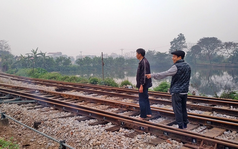 Khu vực tam giác quay dự kiến điều chỉnh tuyến đường Phan Ðăng Lưu - Yên Thường.