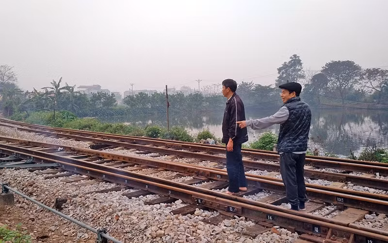 Khu vực tam giác quay dự kiến điều chỉnh tuyến đường Phan Ðăng Lưu - Yên Thường.