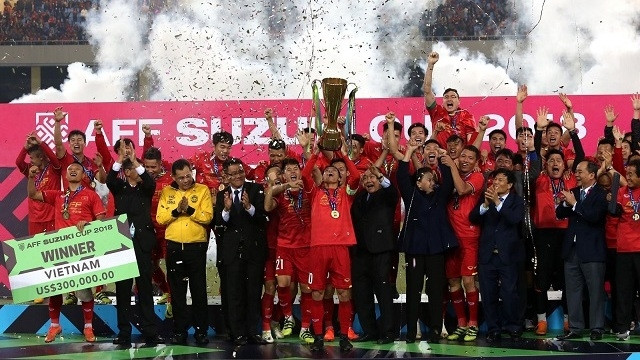 Đội tuyển Việt Nam lên ngôi vô địch AFF Cup 2018 hoàn toàn xứng đáng. (Ảnh: VFF)