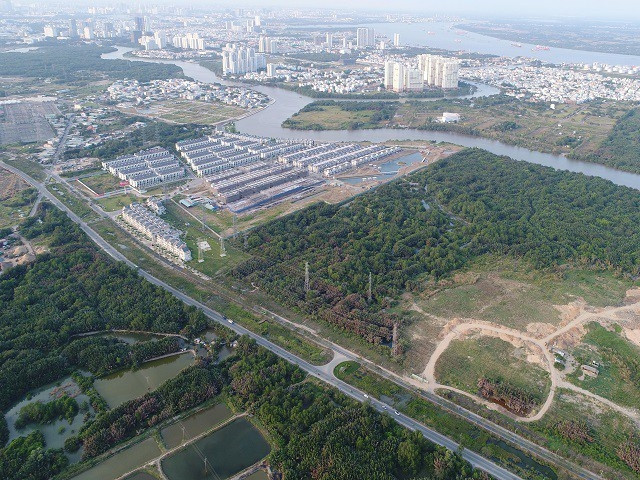 Khu đất tại xã Phước Kiểng huyện Nhà Bè được Công ty Tân Thuận bán cho với giá bèo. Ảnh: Dân Trí