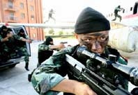 Diễn tập chống khủng bố <br>tại Thượng Hải, Trung Quốc.