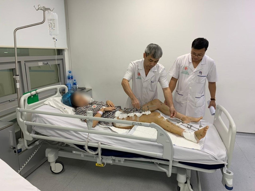 Nữ sinh đang được điều trị tích cực để kịp tham gia học tập tại trường đại học. 