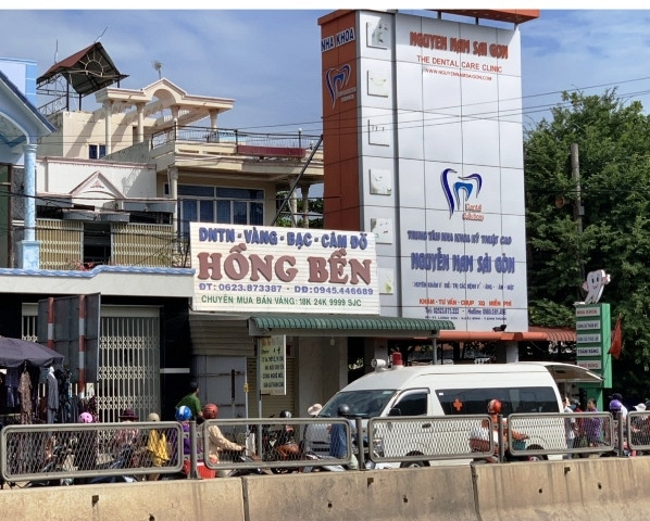 Tiệm vàng Hồng Bền, nơi xảy ra vụ mất trộm 200 lượng vàng.
