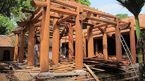 Vụ vi phạm di tích Chùa Trăm Gian tại Hà Nội. (ảnh minh họa)