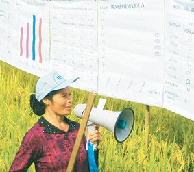 Trình diễn SRI tại Mỹ Đức (Hà Nội).