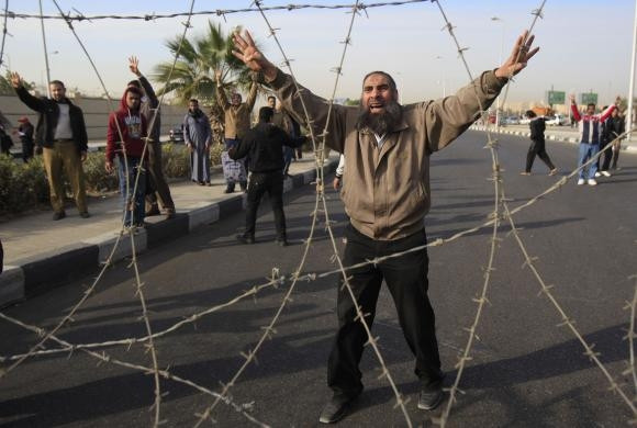 Một người ủng hộ Anh em Hồi giáo ở Ai Cập.