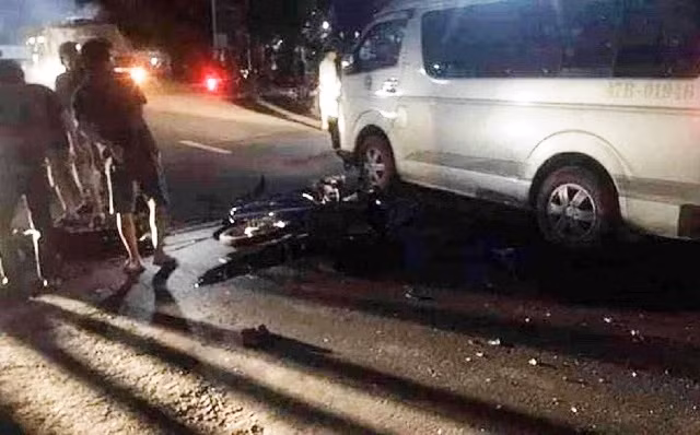 Hiện trường vụ tai nạn.