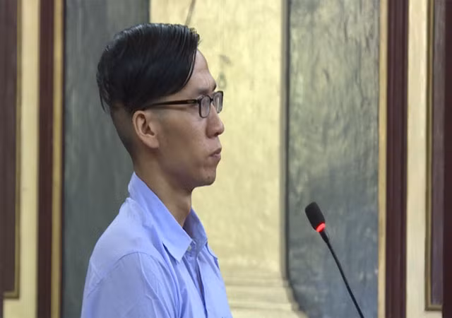 Bị cáo Nguyên William Anh tại phiên tòa.