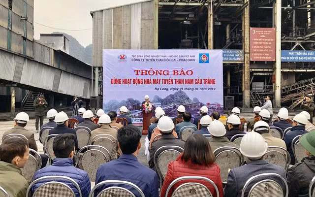 Quảng Ninh chính thức dừng hoạt động Nhà máy Tuyển than Nam Cầu Trắng.