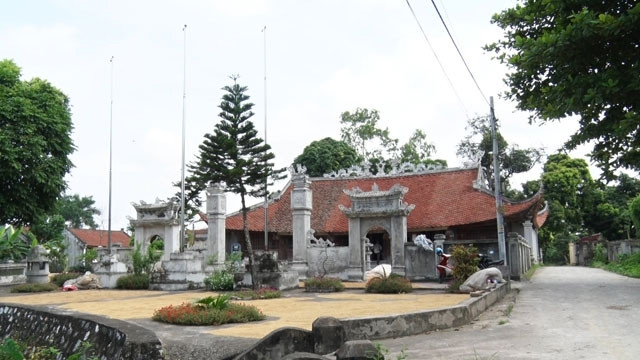 Toàn cảnh đình làng Văn Xá, xã Đức Lý, huyện Lý nhân.