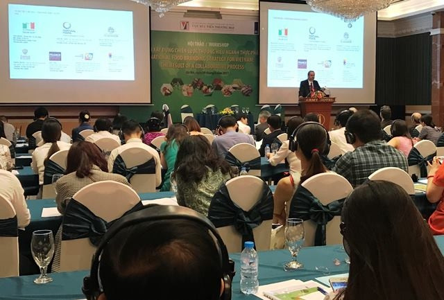 Toàn cảnh Hội thảo Phương án xây dựng chiến lược thương hiệu ngành thực phẩm Việt Nam.