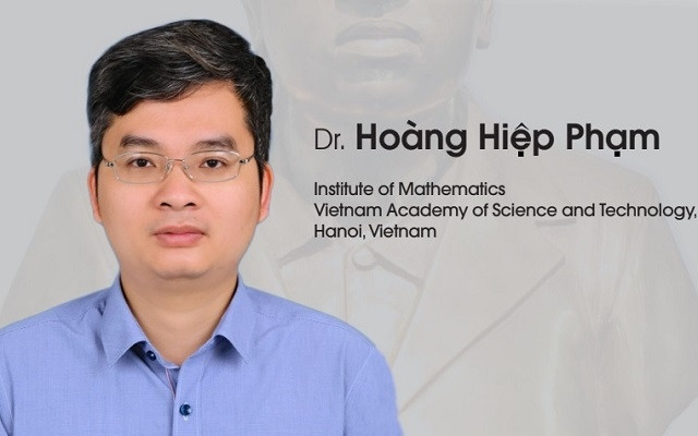 GS Phạm Hoàng Hiệp của Viện Toán học Việt Nam vinh dự được trao tặng Giải thưởng Ramanujan dành cho nhà toán học trẻ ở các nước đang phát triển. (Ảnh: ICTP)