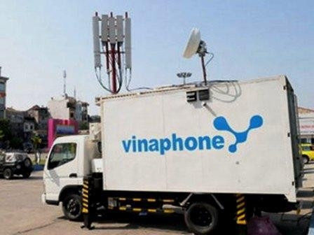 Xe lưu động ứng cứu thông tin dịp Tết của VinaPhone.