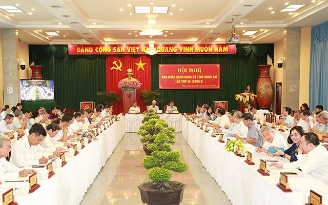 Hội nghị Ban chấp hành Đảng bộ tỉnh Đồng Nai lần thứ 18