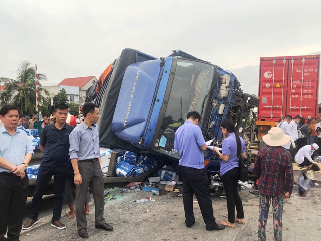 Hiện trường vụ tai nạn.