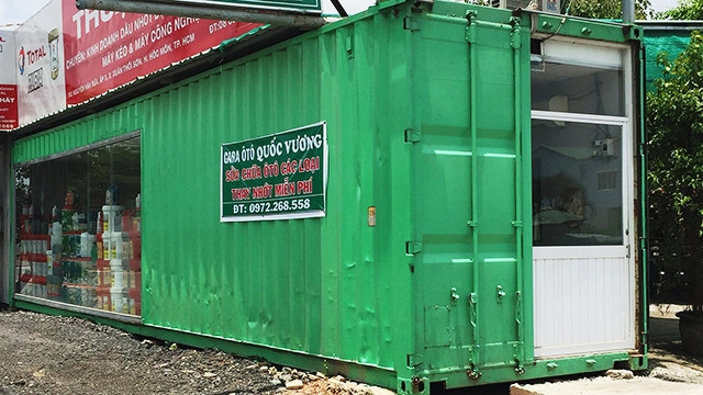 Một cửa hàng bằng container.