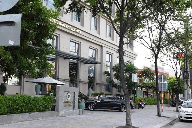 Trường mầm non, tiểu học, THCS, THPT St.Nicholas. (Ảnh chụp chiều 18-9).