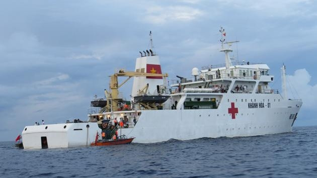 Tàu HQ561 trong hải trình thứ năm trên quần đảo Trường Sa.