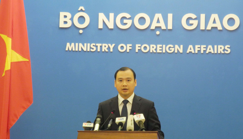 Người phát ngôn Bộ Ngoại giao Việt Nam Lê Hải Bình (ảnh: T.T).