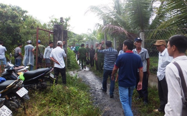 Hiện trường vụ thảm sát làm ba người tử vong. 