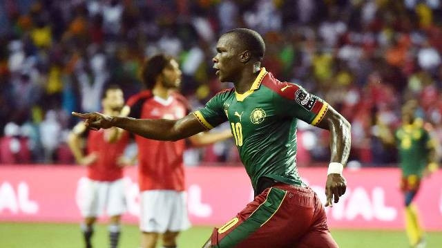 Vicent Aboubakar ghi bàn thắng quyết định ở những phút cuối cùng của trận đấu, mang về chiến thắng cho đội tuyển Cameroon. (Ảnh: AS)