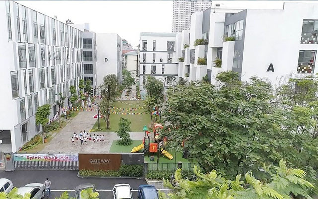 Toàn cảnh Trường PTLC quốc tế Gateway Cầu Giấy - Hà Nội (Ảnh: gateway.edu.vn)