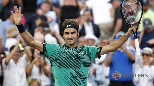 Roger Federer đang tiếp tục đà thi đấu thăng hoa kể từ đầu mùa giải. Ảnh: Reuters