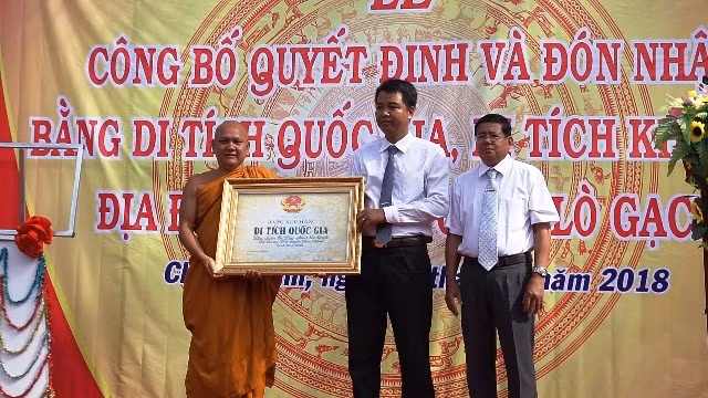 Công nhận Bờ Lũy là di tích khảo cổ cấp quốc gia