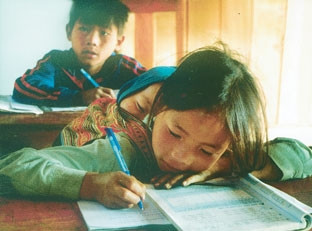 Lớp học vùng cao Hà Giang.
Ảnh: Phan Thị Phương Hiền