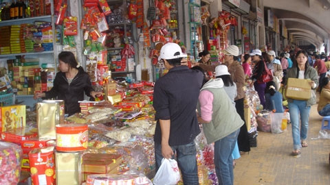 Chợ Đông Hà, một trong những trung tâm thương mại lớn ở tỉnh Quảng Trị.