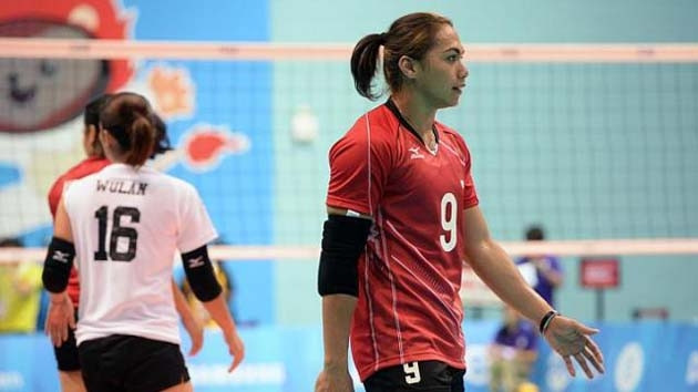 VĐV Manganang (số 7) vẫn thi đấu bình thường.