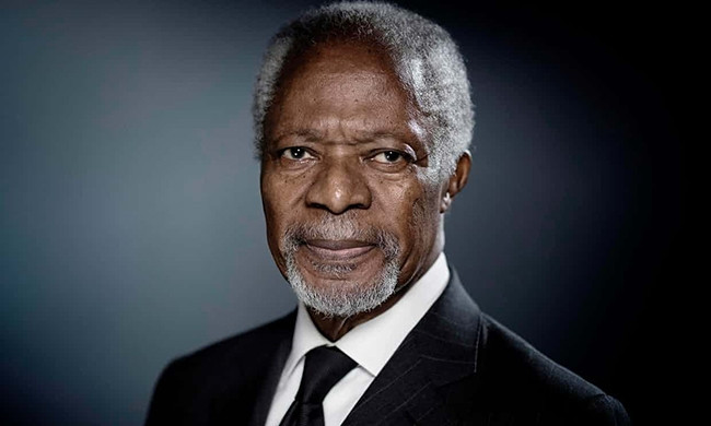 Cố Tổng Thư ký Liên hợp quốc Kofi Annan. Ảnh: Joel Saget/AFP/Getty Images