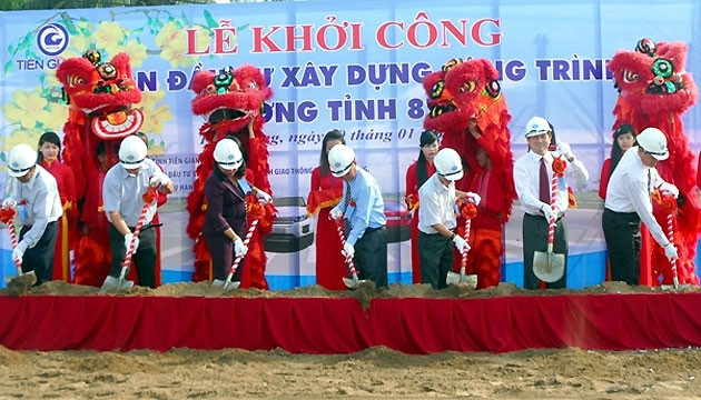 Tiền Giang khởi công xây dựng tuyến đường huyết mạch nối các huyện phía đông