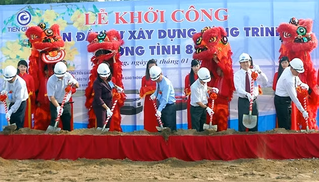 Tiền Giang khởi công xây dựng tuyến đường huyết mạch nối các huyện phía đông