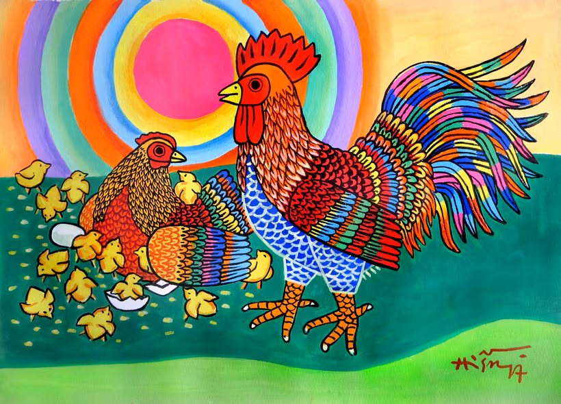 Một tác phẩm mới Xuân Đinh Dậu của tác giả Nguyễn Thị Hiền.