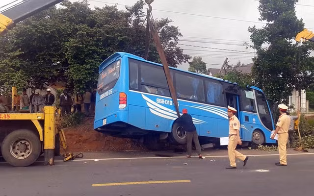 Hiện trường vụ tai nạn.