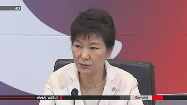 Tổng thống Hàn Quốc Park Geun-hye. (Ảnh: NHK)