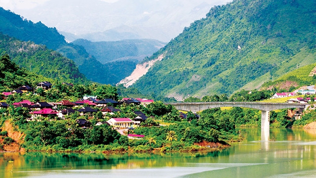 Một khu tái định cư Thủy điện Sơn La.