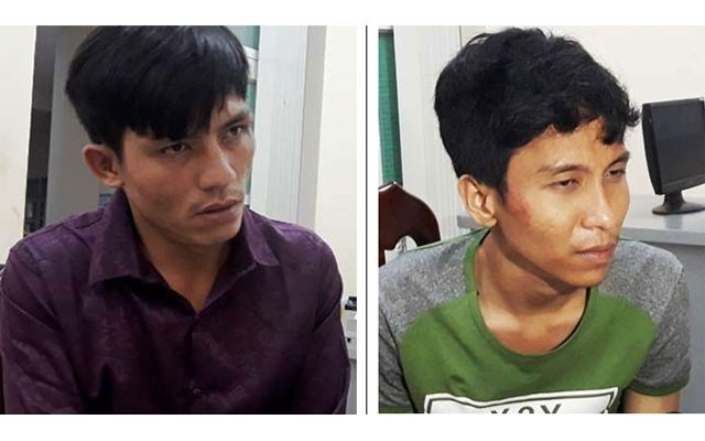 Hai đối tượng Nguyễn Vũ Hoàng Nam (trái) và Trần Tuấn Anh.