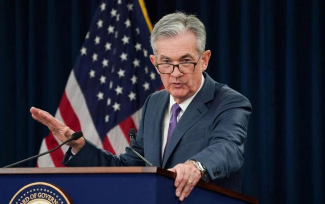 Chủ tịch FED Jerome Powell phát biểu tại buổi họp báo ngày 1-8 (theo giờ Việt Nam). (Ảnh: Reuters)