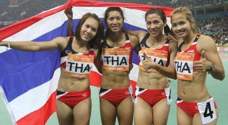 Các gương mặt triển vọng của điền kinh Thái Lan.