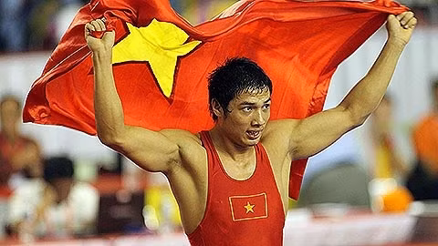 Đội Vật luôn có đóng góp lớn đến thành tích chung của đoàn thể thao Việt Nam. (ảnh: VOC)